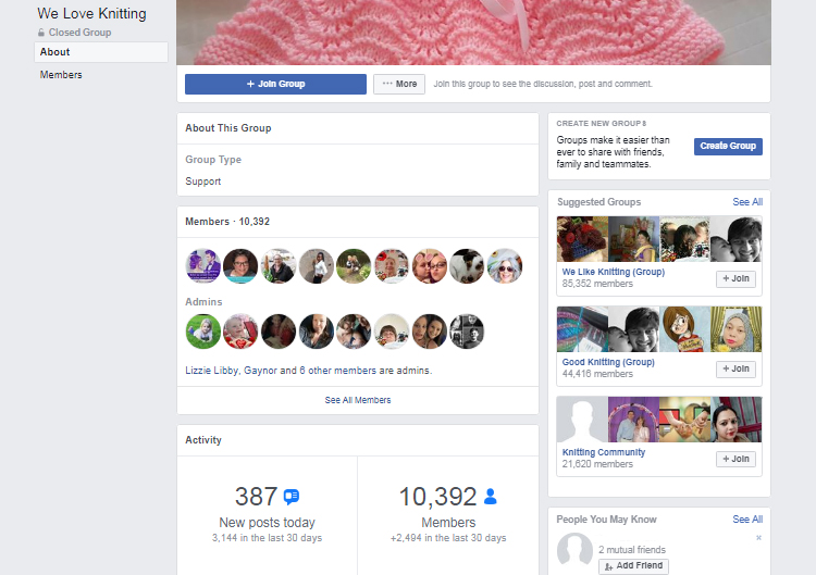 Find a niche with FB groups