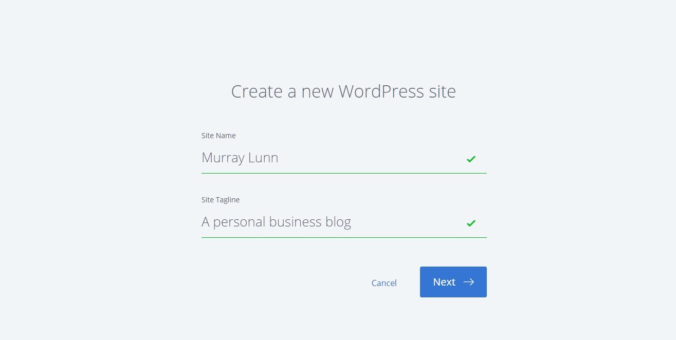 Creating a WordPress Site on Bluehost