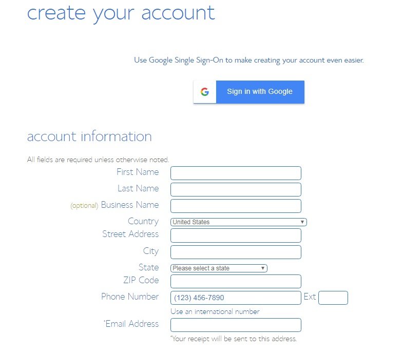 Creating the Web Hosting Account