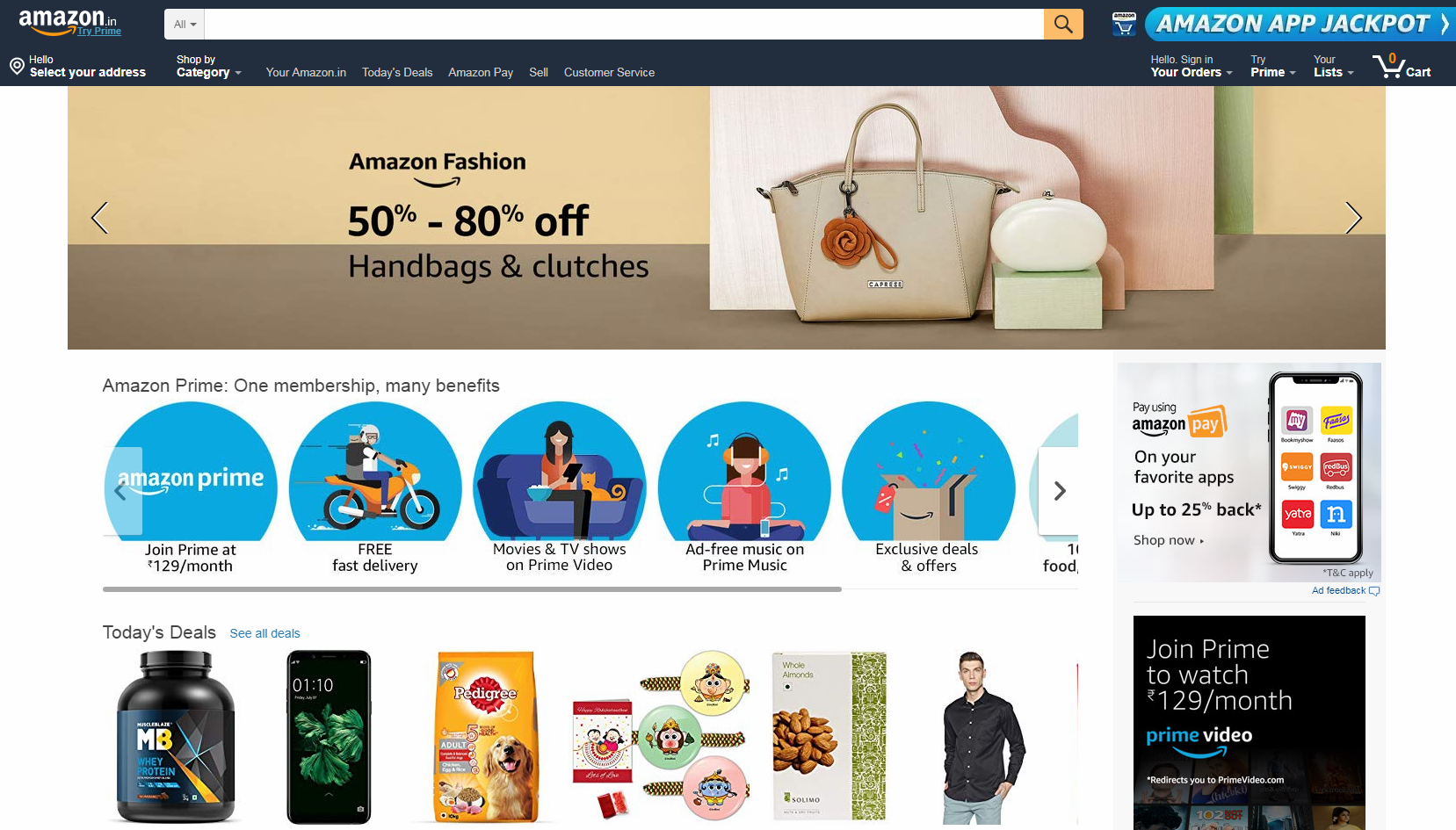 Amazon.in Home Page